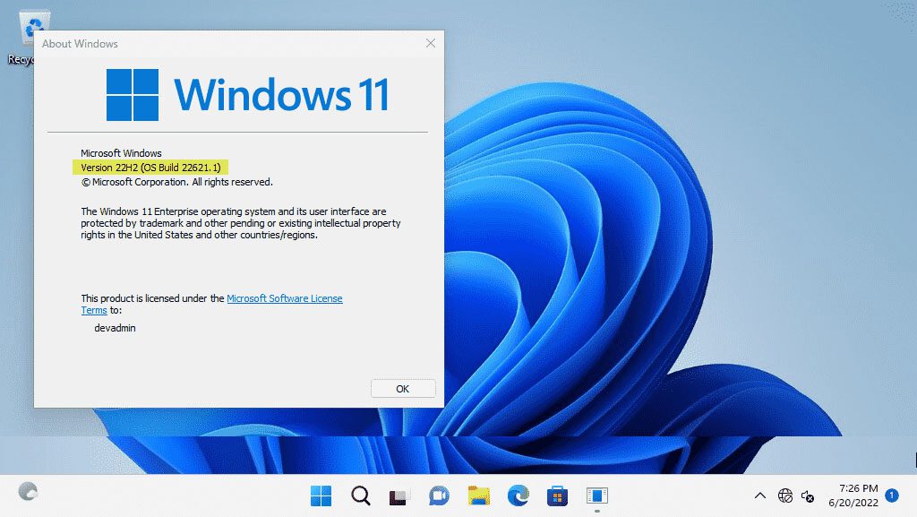 Windows 11 22H2 preview features
