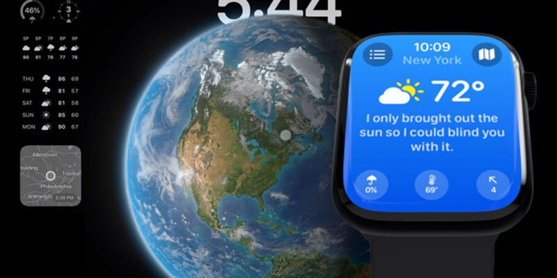 Smart watch Weather app