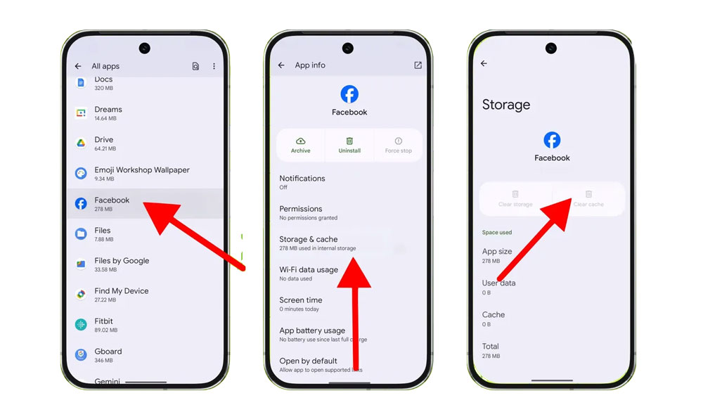 Clear Cache individual Apps