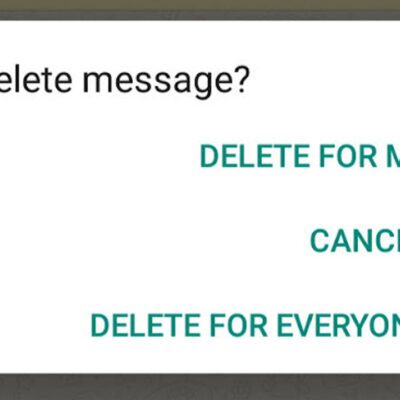 Delete WhatsApp Messages