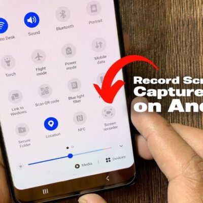 how to screenshot and screen record Android