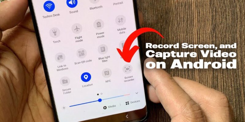 how to screenshot and screen record Android