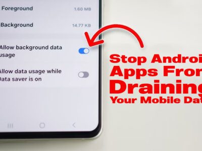 Android apps draining mobile data fix