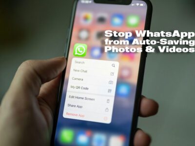 stop WhatsApp auto saving photos to gallery
