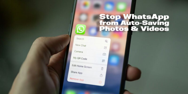 stop WhatsApp auto saving photos to gallery