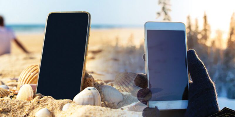 protect phone in hot and cold weather