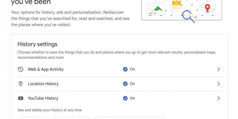 stop Google from tracking your activity