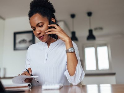 prepare for job interview using phone