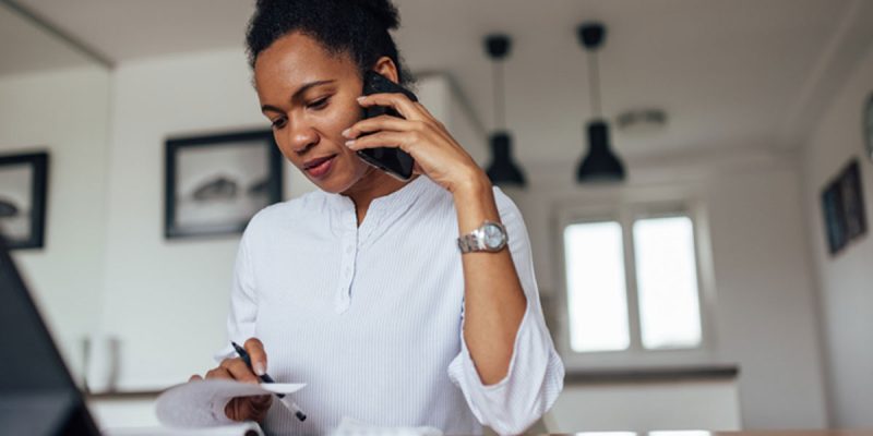 prepare for job interview using phone