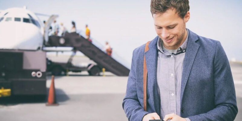 use phone for stress-free airport travel