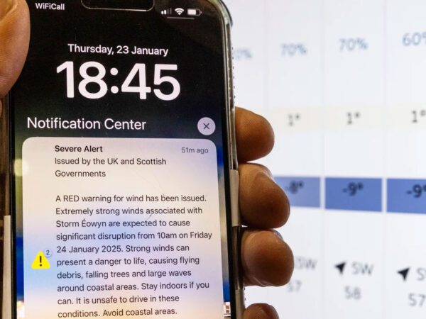 Use phone to stay safe in severe weather