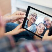 stay in touch with family using phone naturally